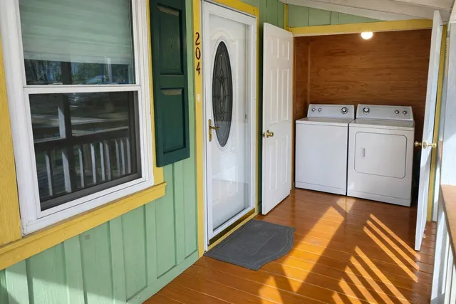 a view of front door