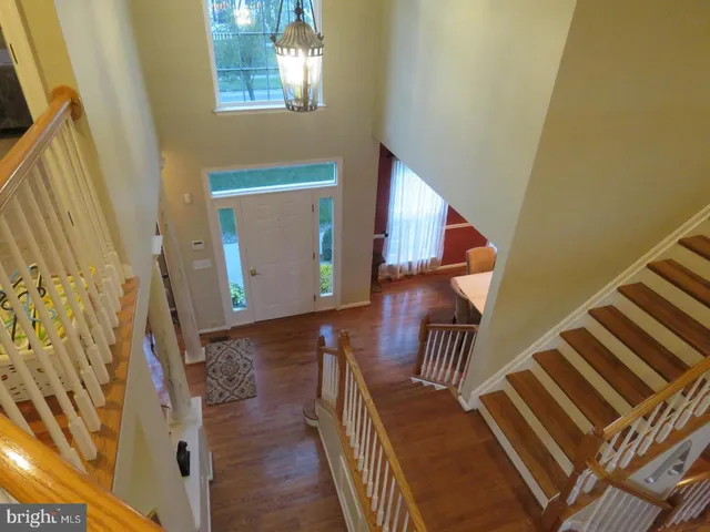 a view of a staircase