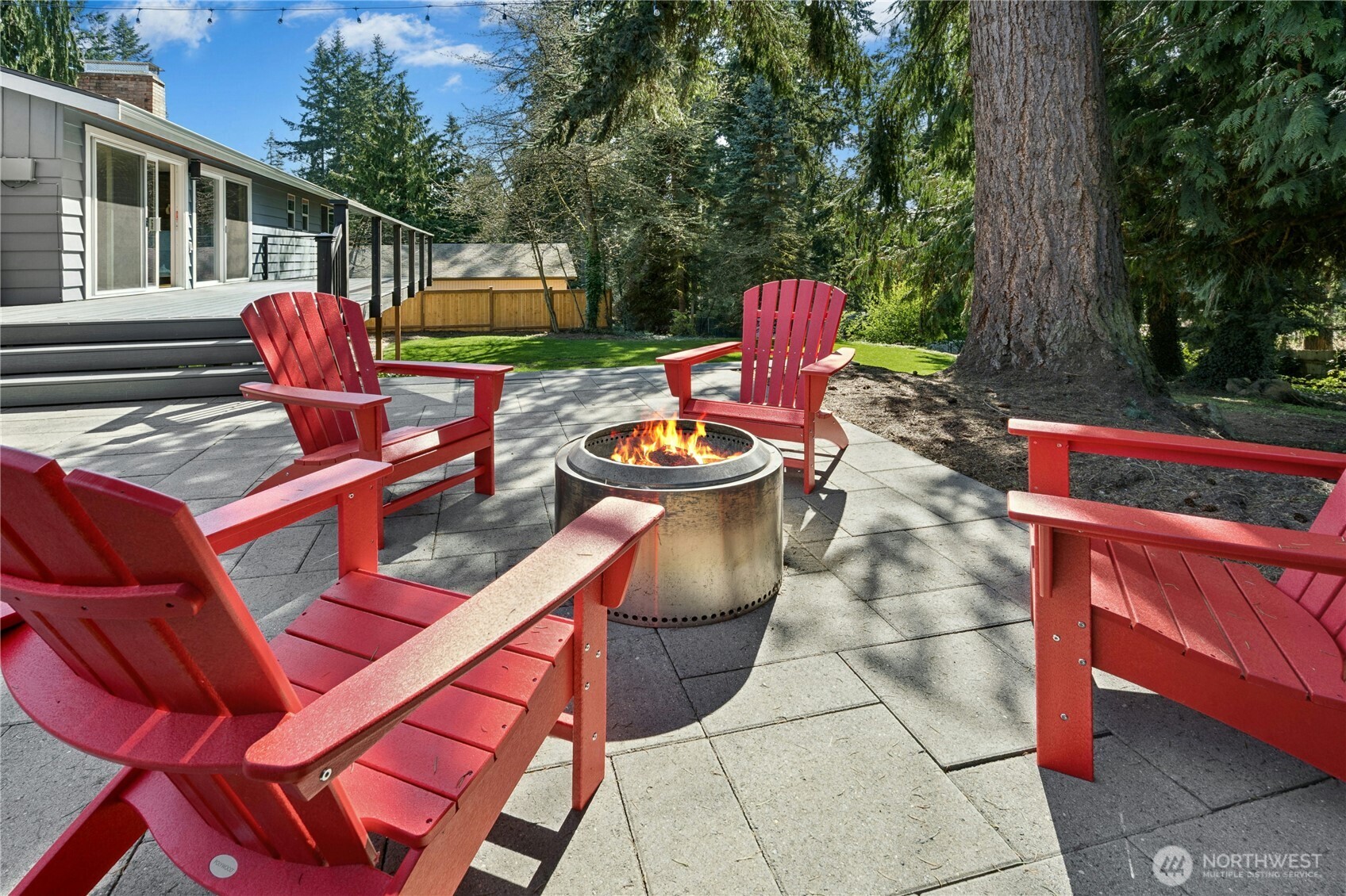 24022 4th Place West Bothell, WA 98021 - Photo 33 of 36 a backyard of a house with seating space