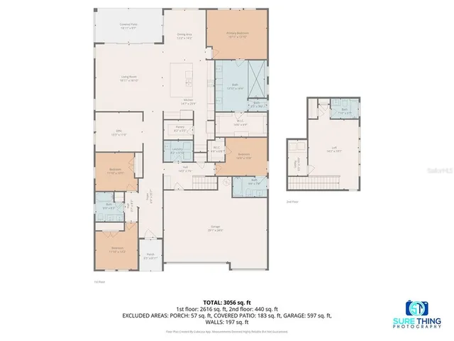an empty room with furniture and windows
