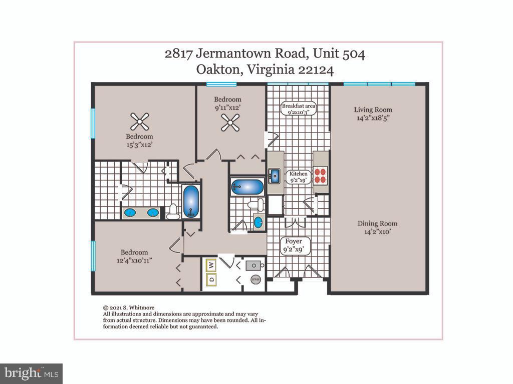 2817 Jermantown Road, Unit 504 Oakton, VA 22124 - Photo 25 of 25 Floor Plan
