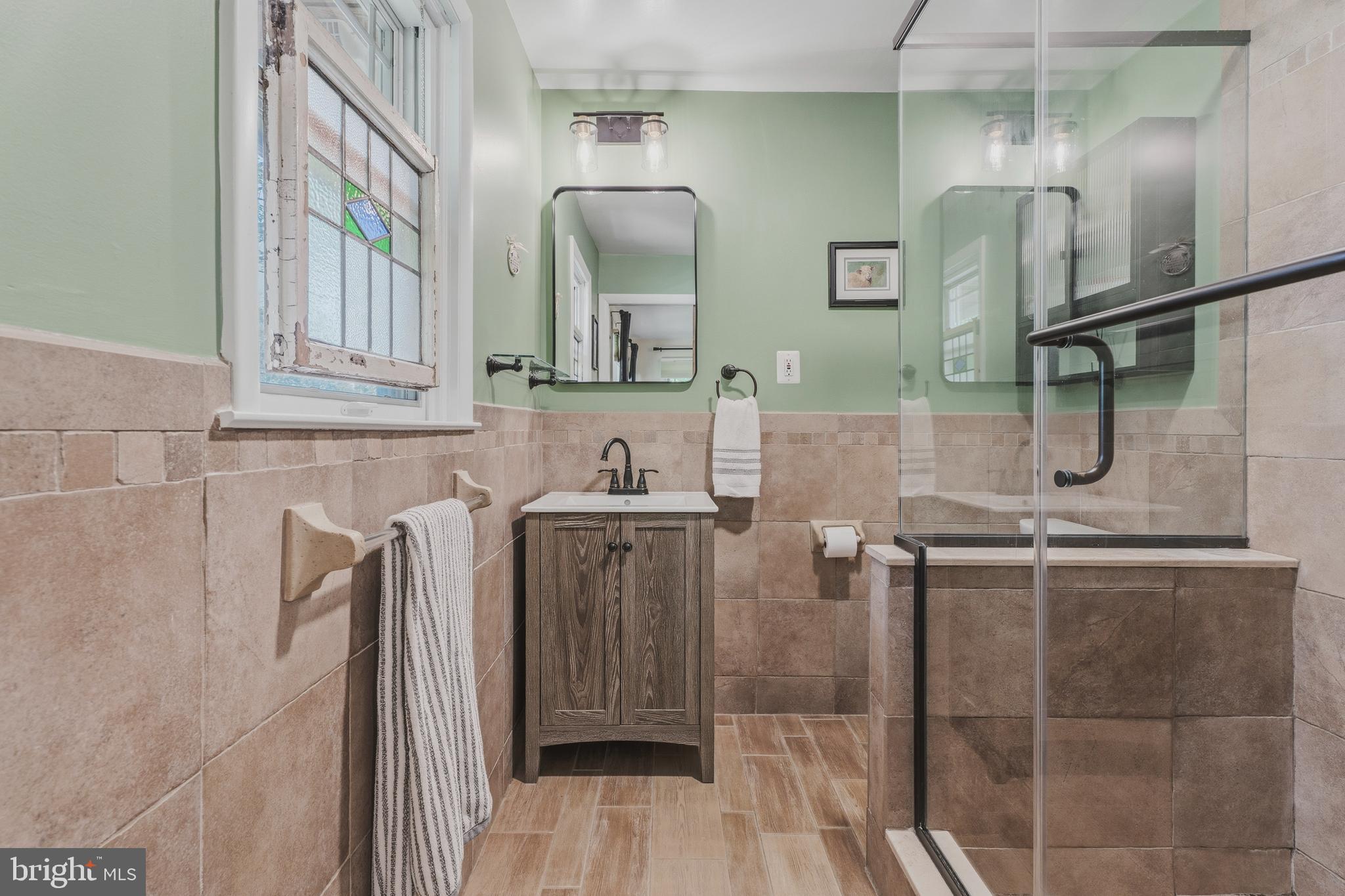 3 St Michaels Way Baltimore, MD 21212 - Photo 27 of 65 Remodeled Primary BA- walk-In shower