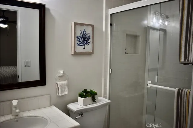 a building outdoor space with patio furniture