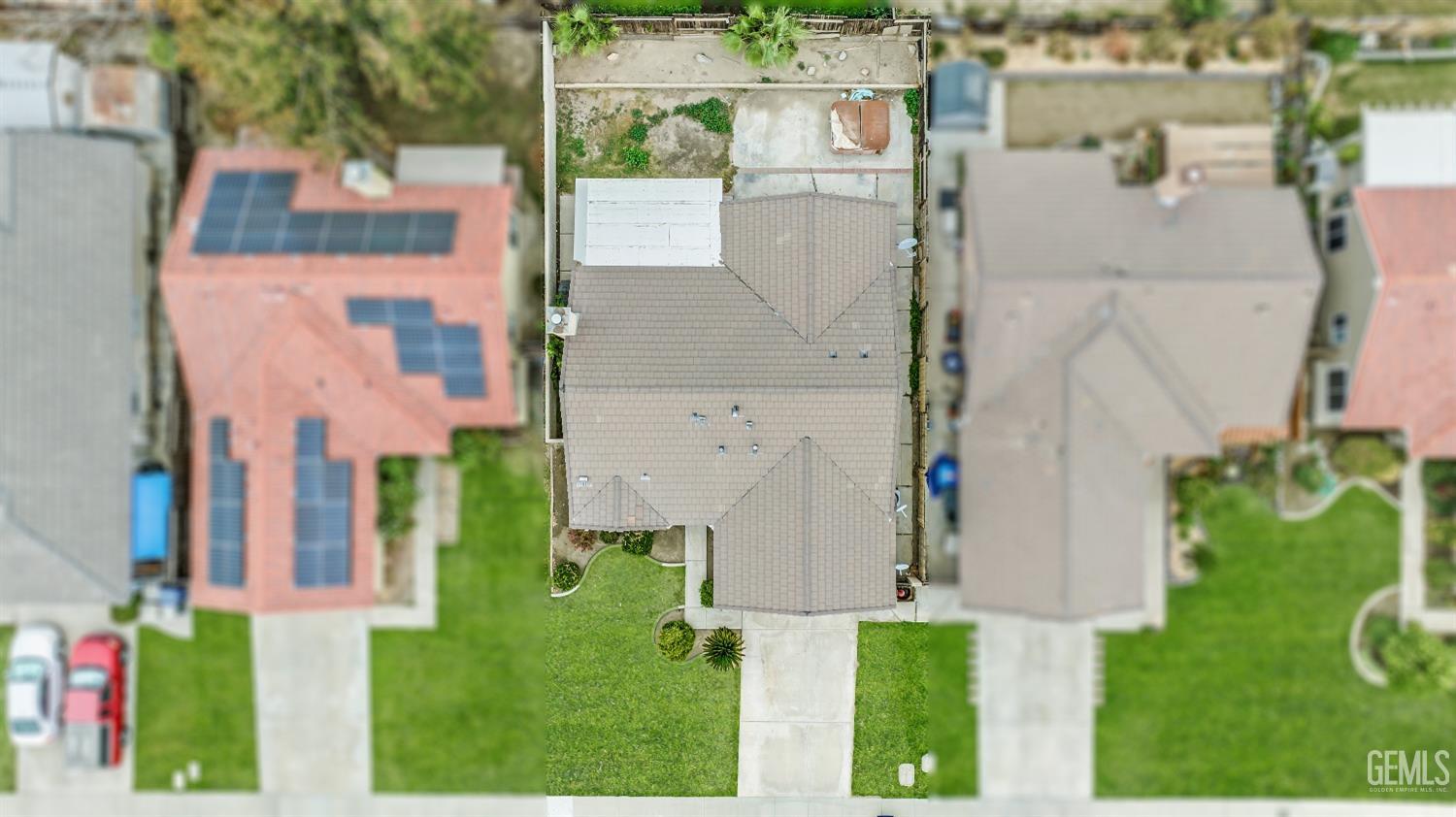 Undisclosed Address Bakersfield, CA 93313 - Photo 29 of 34 aerial view of a house with a yard