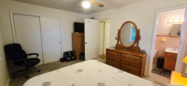 a view of livingroom with furniture and front door