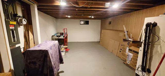 a view of a storage room