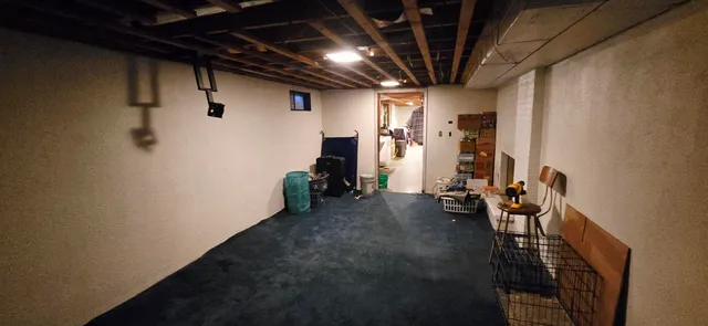 a view of storage and utility room