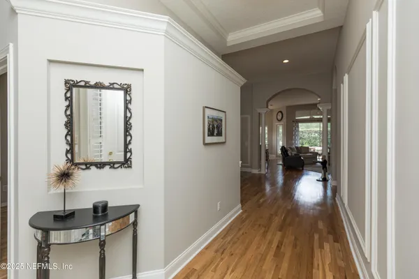 a view of swimming pool with seating space