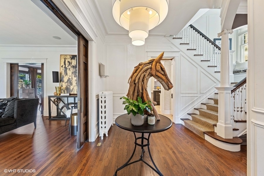 236 Melrose Avenue Elmhurst, IL 60126 - Photo 4 of 50 a view of entryway and hall with wooden floor