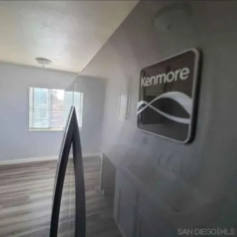 a close view of washer and dryer