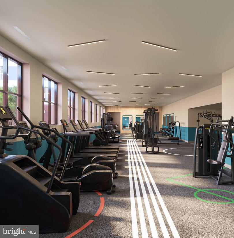 1700 North Front Street, Unit 1B218 Philadelphia, PA 19122 - Photo 16 of 22 a view of a room with gym equipment