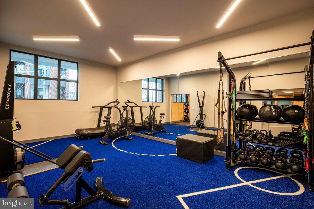 1700 North Front Street, Unit 1B218 Philadelphia, PA 19122 - Photo 17 of 22 a view of a room with gym equipment