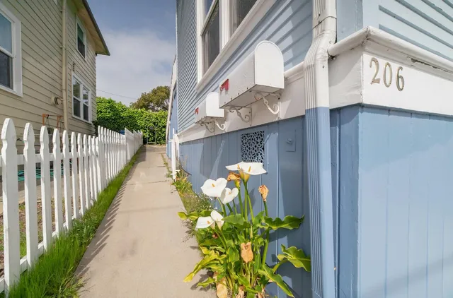a view of outdoor space deck and living room
