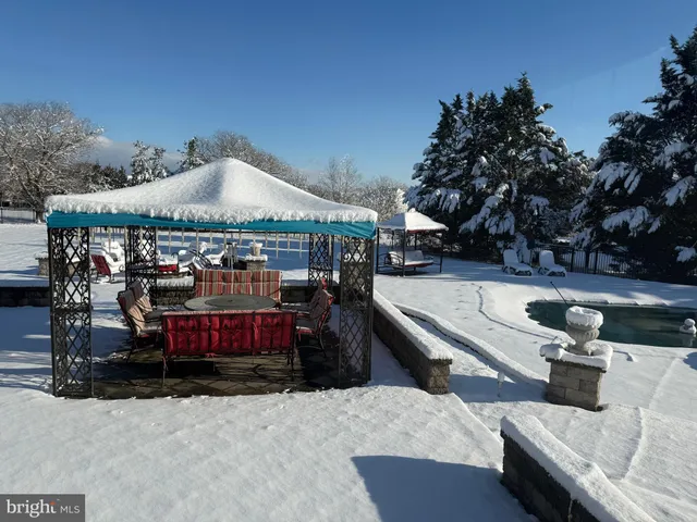 a outdoor space with lots of tables and chairs