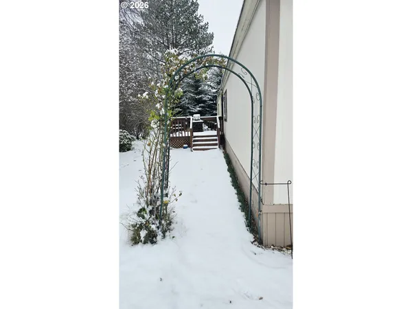 a hallway with window