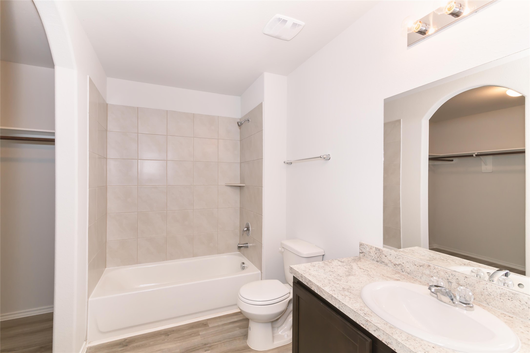 8715 Lar Ree Oaks Circle Houston, TX 77028 - Photo 5 of 7 a bathroom with a sink a toilet and shower