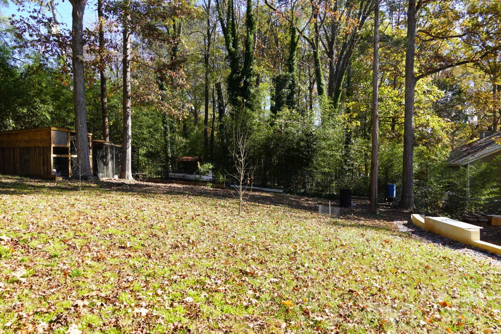 8357 Barncliff Road Charlotte, NC 28227 - Photo 14 of 15 a backyard of a house with lots of green space