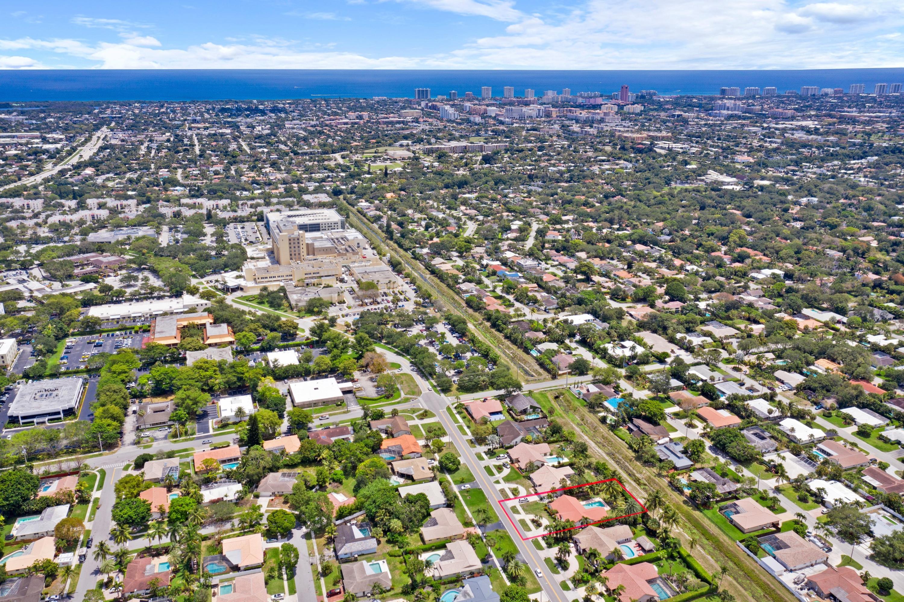 980 Northwest 8th Street Boca Raton, FL 33486 - Photo 20 of 30 Aerial Ocean View