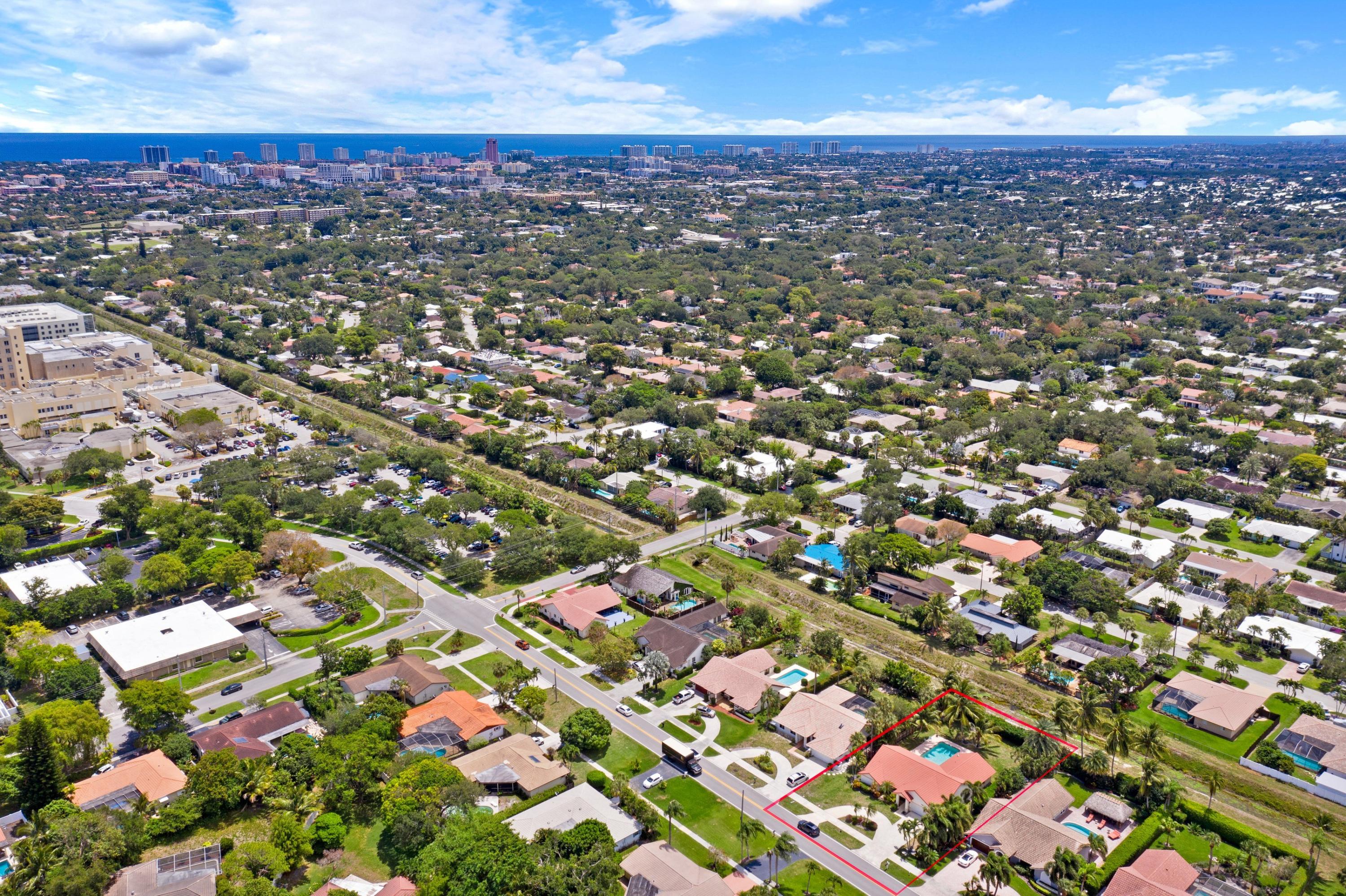 980 Northwest 8th Street Boca Raton, FL 33486 - Photo 3 of 30 Aerial Ocean View