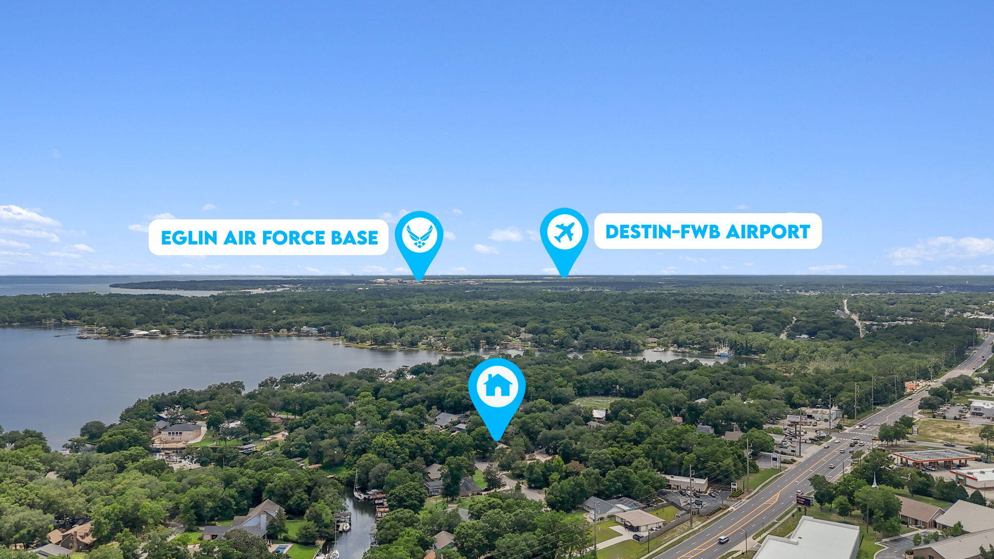 2313 Canal Drive Niceville, FL 32578 - Photo 49 of 52 a view of a street with a park