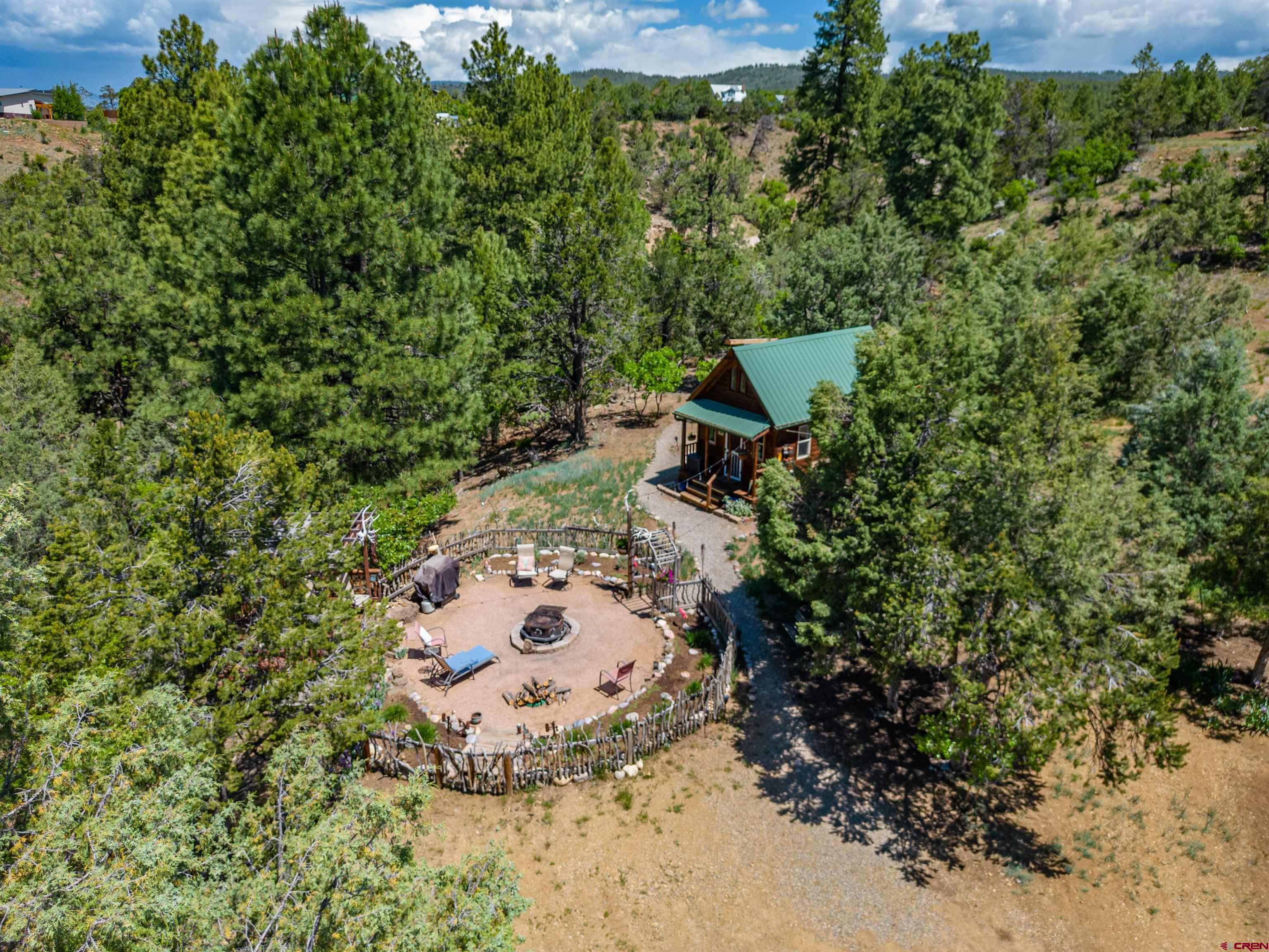 10 Alpine Drive Durango, CO 81301 - Photo 18 of 24 a view of a backyard with sitting area