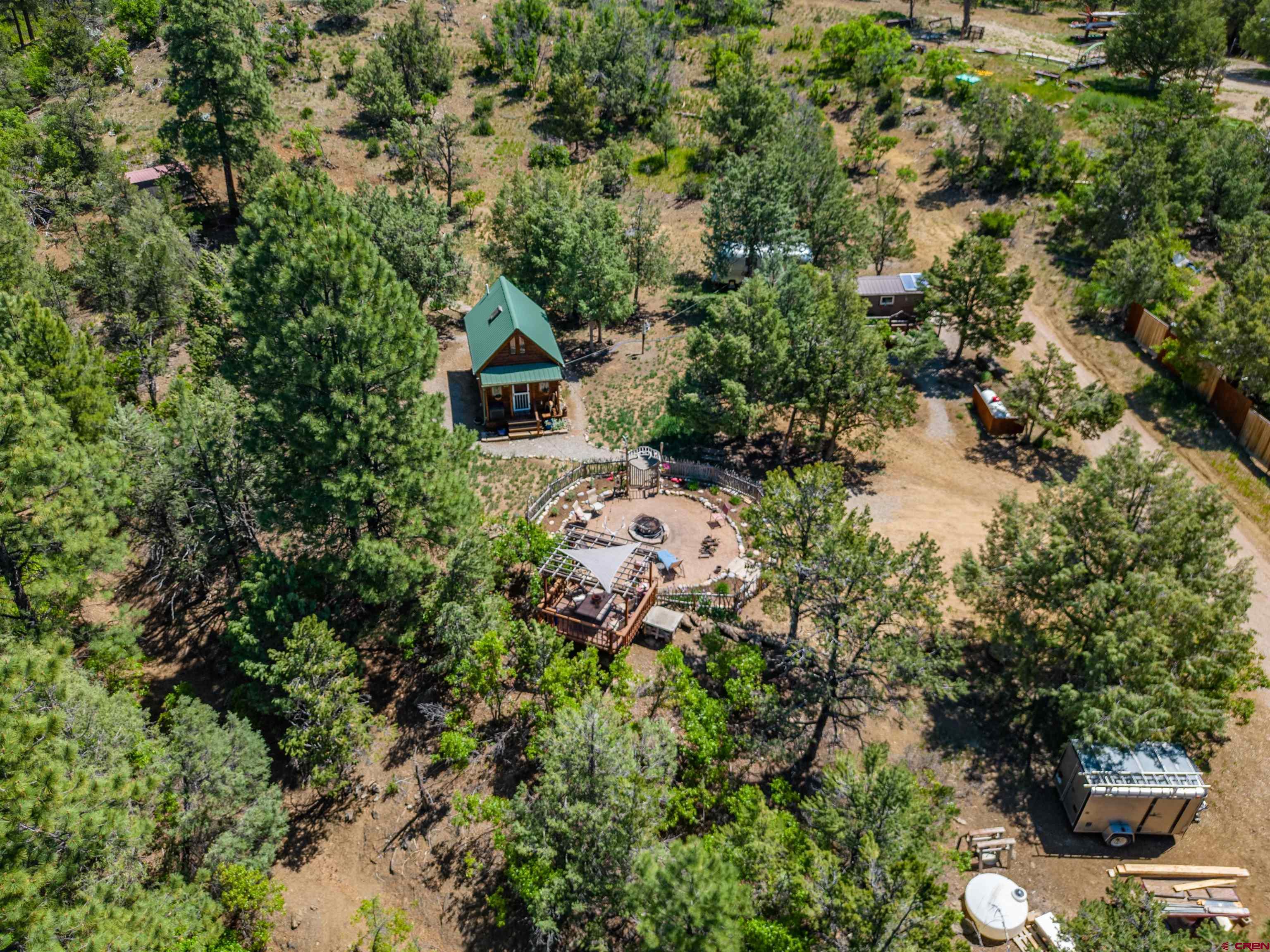 10 Alpine Drive Durango, CO 81301 - Photo 20 of 24 an aerial view of a house with a yard