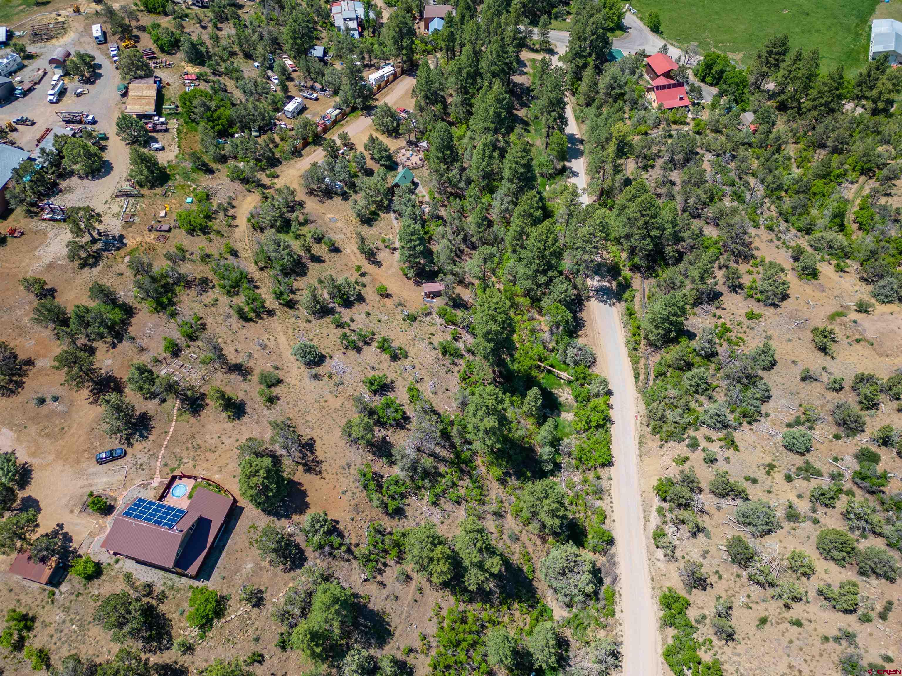 10 Alpine Drive Durango, CO 81301 - Photo 22 of 24 an aerial view of a house with a yard