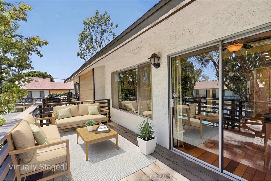 1200 West Lambert Road, Unit 22 La Habra, CA 90631 - Photo 13 of 27 Virtually staged balcony