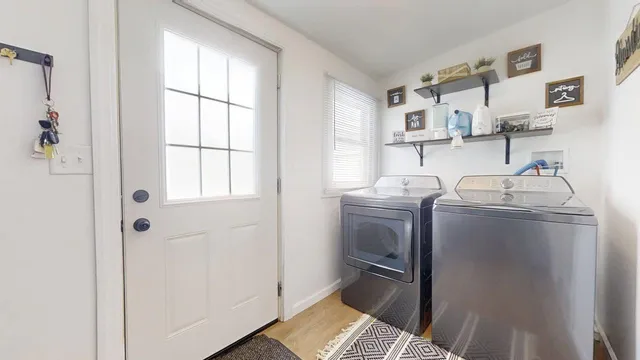 a room with storage and utility