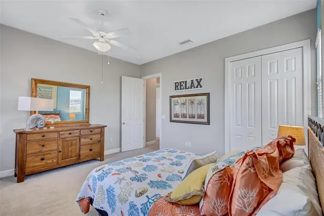 a view of a park with a tree