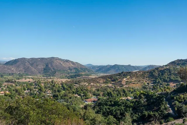 a view of sunset and yard