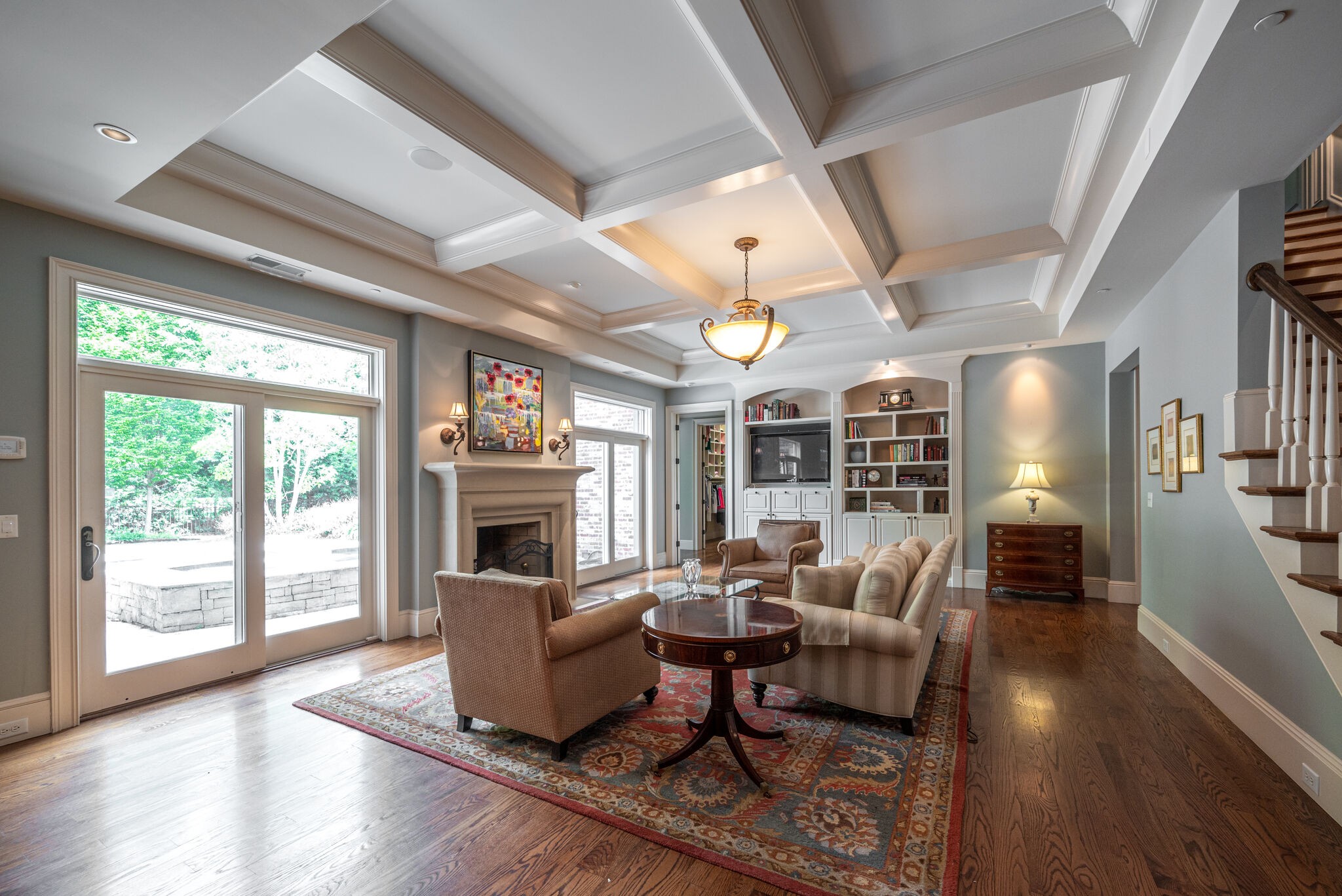 3816 Trimble Road Nashville, TN 37215 - Photo 9 of 26 a living room with furniture large window and wooden floor