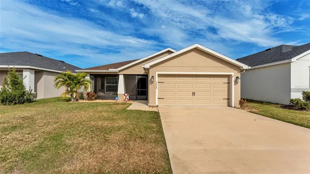 front view of a house with yard
