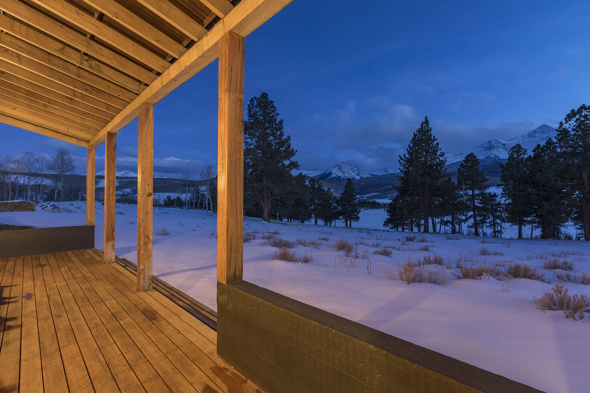 700 Elk Crossing Road Placerville, CO 81430 - Photo 13 of 37 a view of backyard with wooden fence