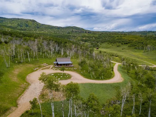 a view of a lake with a mountain