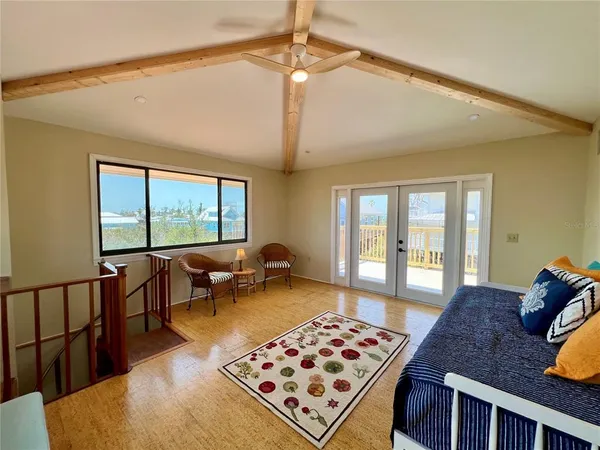 a view of a pathway of a building