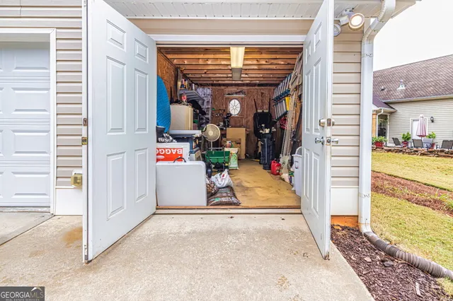 a view of storage and utility room