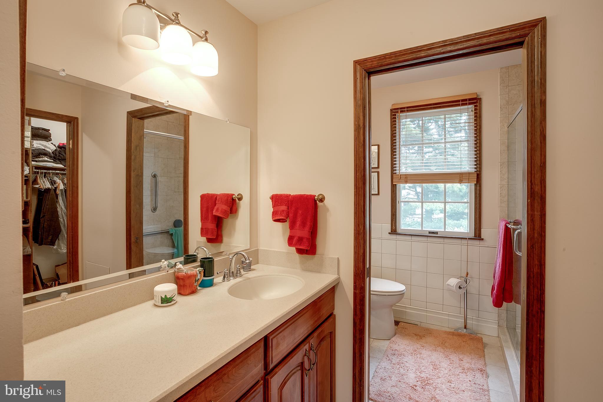 402 Doerrmann Drive Mickleton, NJ 08056 - Photo 18 of 34 a bathroom with a sink vanity mirror and toilet