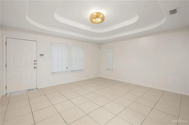 a view of an empty room