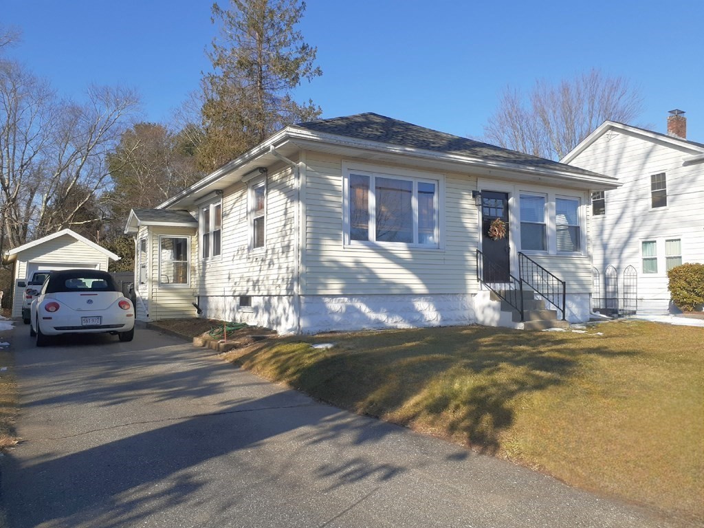 a view of a house with a patio