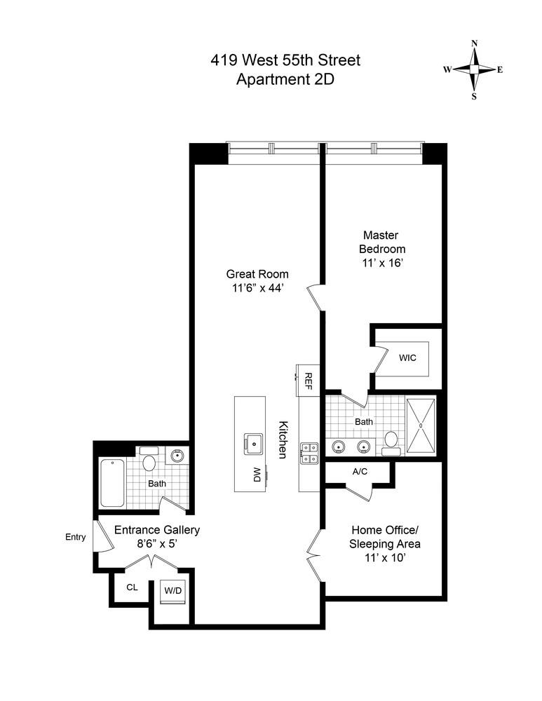 419 West 55th Street, Unit 2D Manhattan, NY 10019 - Photo 10 of 10