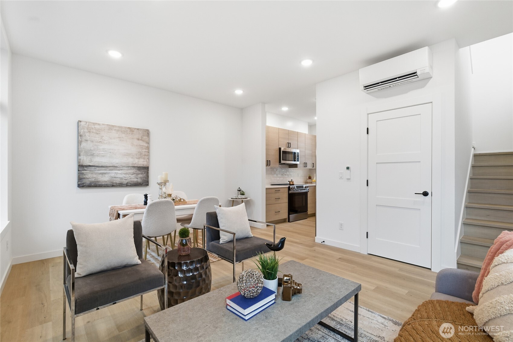 805 South Sullivan Street, Unit B Seattle, WA 98108 - Photo 5 of 20 a living room with furniture and wooden floor