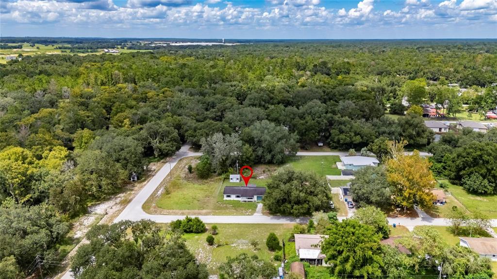 33099 Mulberry Road Dade City, FL 33523 - Photo 15 of 21 an aerial view of residential house with outdoor space and trees all around