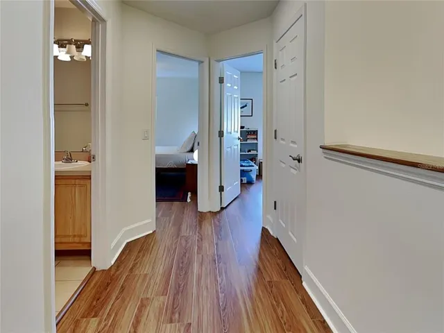a workspace with furniture hardwood and a window