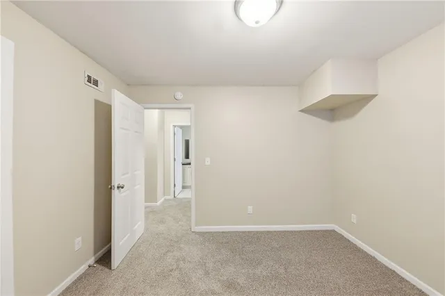 a view of an empty room