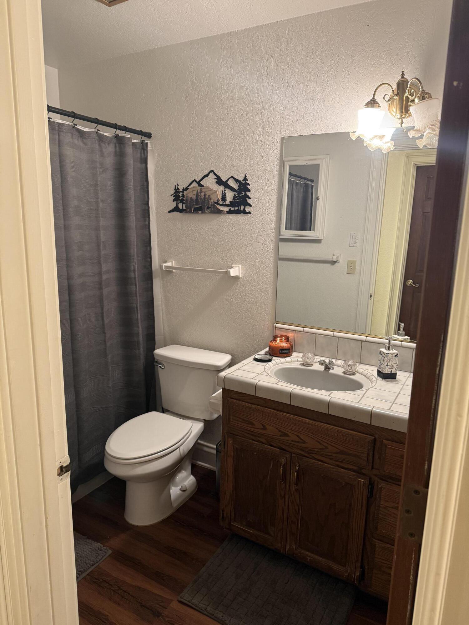 7097 Shasta Forest Drive Shingletown, CA 96088 - Photo 39 of 44 a bathroom with a sink toilet and shower