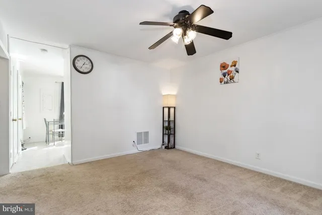 a view of an empty room