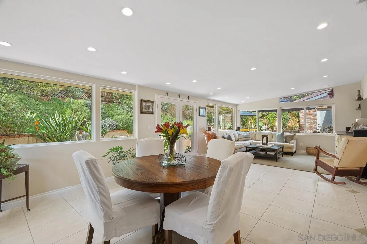 11116 Morning Dove Road Lakeside, CA 92040 - Photo 14 of 60 a view of a dining room with furniture window and outside view
