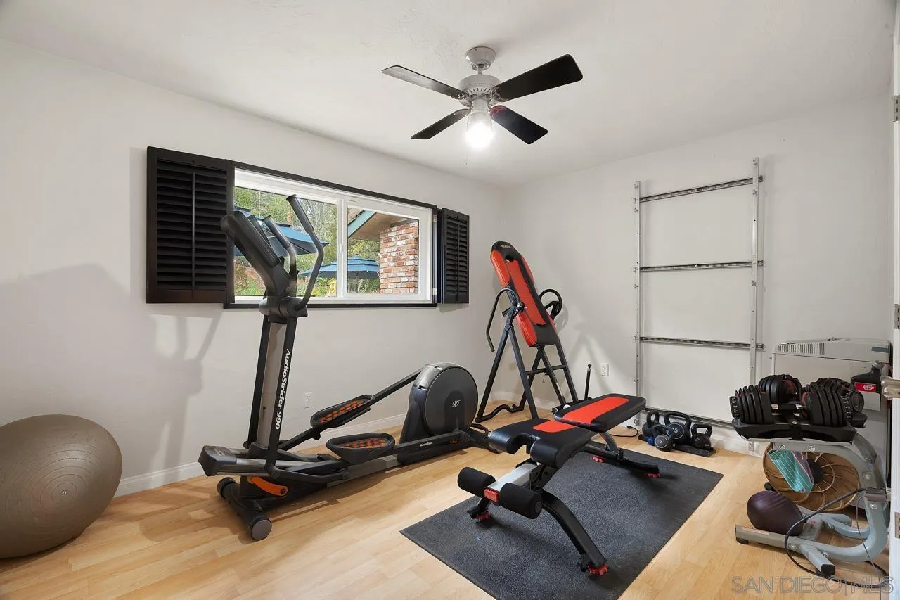 11116 Morning Dove Road Lakeside, CA 92040 - Photo 25 of 60 a view of a room with gym equipment
