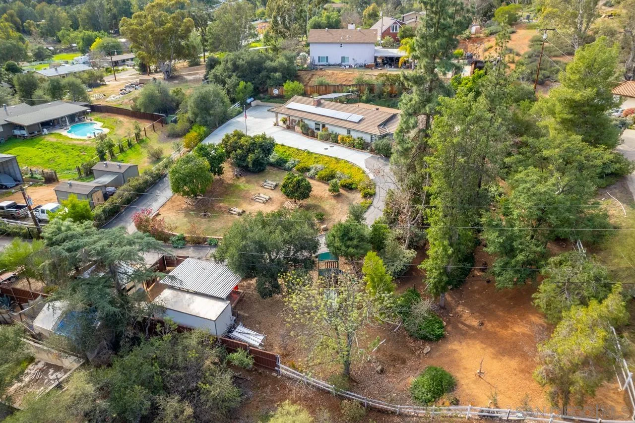 11116 Morning Dove Road Lakeside, CA 92040 - Photo 41 of 60 an aerial view of residential house with outdoor space
